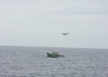 ICG rescues stranded fishing boat, with 11 people onboard, off Kerala Coast