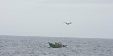ICG rescues stranded fishing boat, with 11 people onboard, off Kerala Coast
