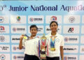 Deshwal twins Saanvi & Anvi propel Maharashtra to Glory at National Aquatic Championships 2024