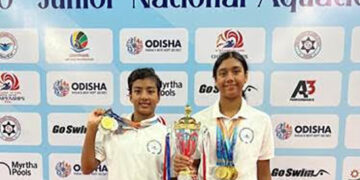 Deshwal twins Saanvi & Anvi propel Maharashtra to Glory at National Aquatic Championships 2024