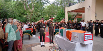 Indian Army pays tribute to General S Padmanabhan with full military honours