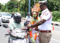Ahead of Zero Accident Day, AM Jain College- Chennai Traffic Police hold ‘Head First’