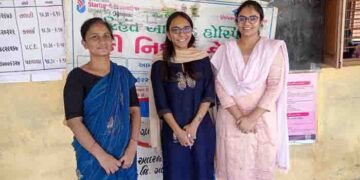 Swarrnim University hosts ayurveda health check-up camp at Moti Adraj village in Gandhinagar dist