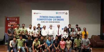 Dutee Chand, GS Sandhu motivate Marwadi University students at National Sports Day