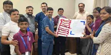 Students of Swarrnim Intl School celebrate Rakshabandhan with docs at Zydus Hospital in Ahmedabad