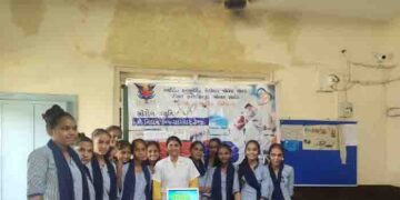 Swarrnim University hosts menstrual hygiene awareness programme for school students in Jaspur 