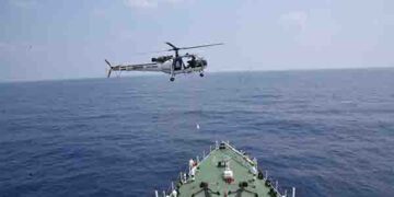 ICG launches massive search for 3 crew members after rescue copter crashes in Arabian Sea