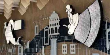 Experience the Vibrant Heart of Ahmedabad at SVPI Airport Hulchul Wall in Terminal-2 Arrivals