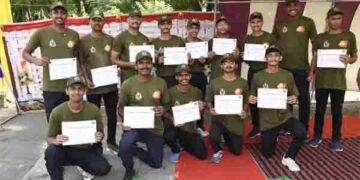BSF’s phase VII of boot camp for RRU students concludes at 123rd Battalion at Suigam