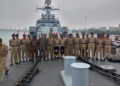 Over 500 school children and NCC cadets visit INS Delhi for Navy Day Celebration 2024