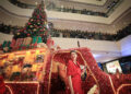 Actress Shruti Haasan illuminates the magnificent Christmas Tree at Phoenix Marketcity