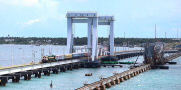 CRS conducts Statutory Inspection & High-Speed Trial run between Pamban-Mandapam Section