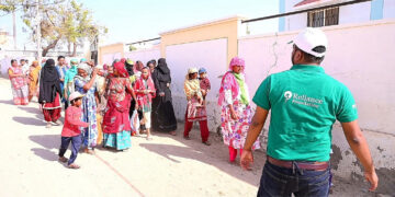 Reliance Foundation holds mega mock tsunami preparedness exercise at Rapar Garh village in Kutchh