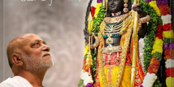 Renowned spiritual leader Morari Bapu attends centenary celebrations of revered Ramkinkarji Maharaj in Ayodhya