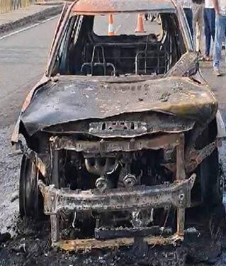 Gujarat: Man burnt to death after car catches fire while on the move in Surat