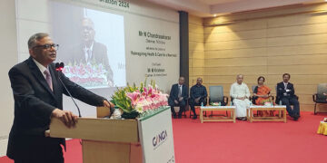 Ganga Hospital felicitates Tata Sons Chairman N Chandrasekaran on its Founders Day
