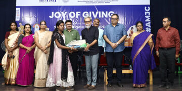 Spread Happiness & Compassion: A.M. Jain College hosts ‘Joy of Giving’ celebration