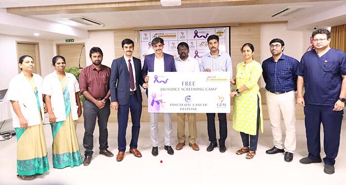 GEM Hospital launches 24×7 Helpline, 70920 51931, for Pancreatic Disorders; Free jaundice screening camp