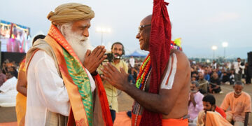 Sri Vayu Sitha Ramananjadasa Jeeyar Swamigal lauds the work carried out by Sadhguru, says it is a Divine Arrangement