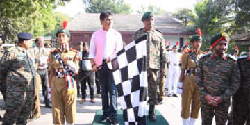 Reenacting Dandi March: Education Minister flags off 14-day Padh Yatra of NCC Cadets from Sabarmati Ashram