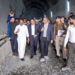 Union MoS Dr. L. Murugan inspects Mohammadganj Rly Station and tunnel work near Bhim Chulha