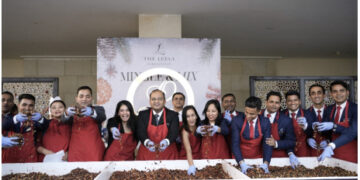 Ahead of Christmas & New Year, The Leela Gandhinagar hosts a festive cake-mixing ceremony with guests