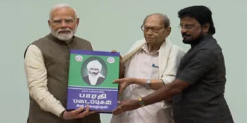 PM Modi releases compendium of complete works of great Tamil poet Subramania Bharatiyar