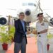 Commanding Officer of INS Rajali receives Defence Secretary Rajesh Kumar Singh
