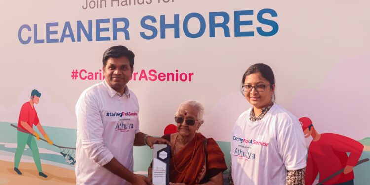 CSR: Ahead of National Cleanliness Day, Athulya Senior Care leads the way in cleaning Bessi Beach