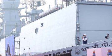 PM Modi dedicates frontline naval combatants INS Surat, INS Nilgiri & INS Vaghsheer to the nation
