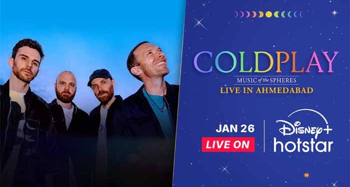 Entertainment: Disney+ Hotstar to stream Coldplay live in Ahmedabad on Sunday-Republic Day