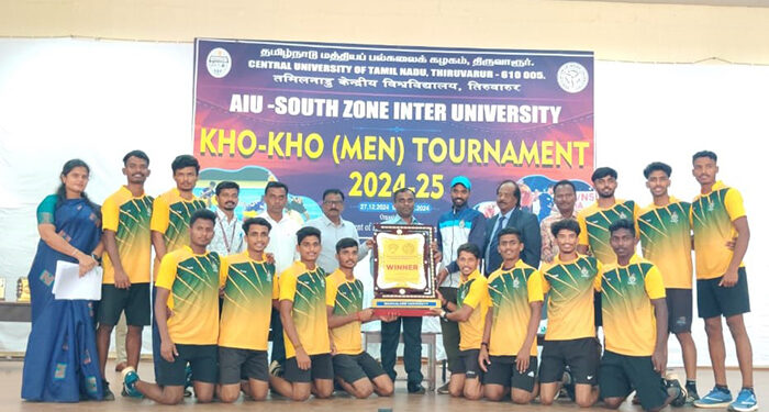 Mangalore University lifts championship in South Zone Inter-University Kho Kho Tournament for Men 2024-2025