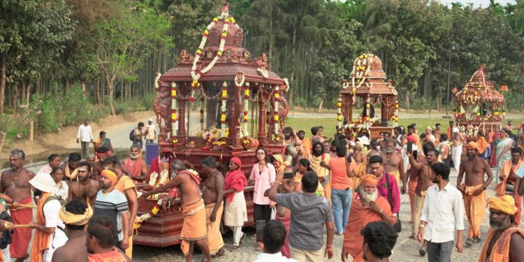 Adiyogi Ratham in Trichy kicks off a divine prelude to Isha Mahashivratri