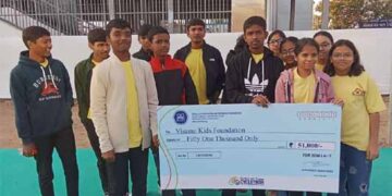 Visamo Kids Foundation participates in cyclothon, receives generous donation
