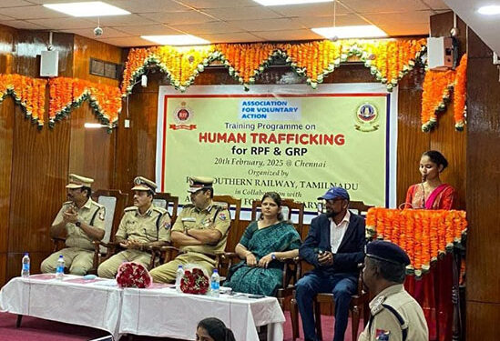 AVA imparts training to RPF & GRP personnel in human trafficking awareness