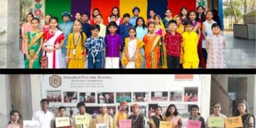 DPS East and KFS Ghatlodia school students celebrate International Mother Language Day