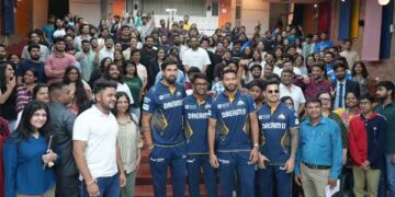 Week ahead of IPL Season 2025, Gujarat Titans quartet bowls over MICA students and faculty
