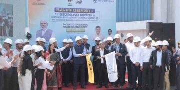 Sarbananda Sonowal virtually flags off L&T-made electrolysers for Green Hydrogen Plant in Kandla