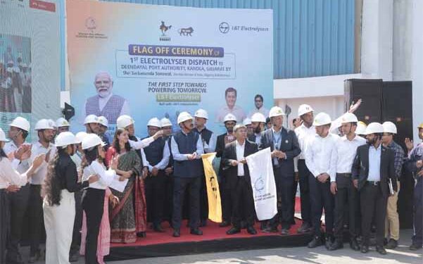 Sarbananda Sonowal virtually flags off L&T-made electrolysers for Green Hydrogen Plant in Kandla