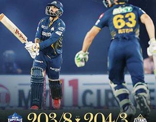 Buttler’s unbeaten 97 helps Gujarat Titans move to top of table with win over Delhi Capitals
