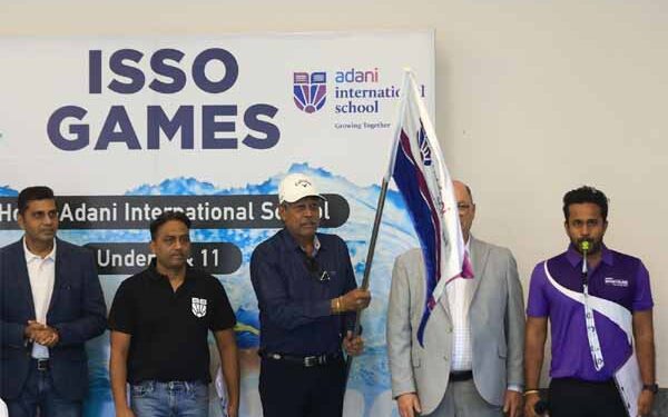 Cricket Legend Kapil Dev inaugurates ISSO Swimming Regional at Adani International School