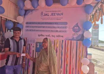CSR: Hinduja Foundation and Gulf Oil Lubricants install 500 LPH Water ATM in Chotila, Rajkot