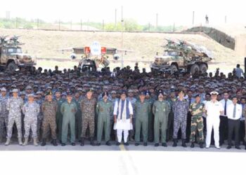 When missiles were dropped inside the enemy territory, the world heard the echoes of India’s valour and might: Defence Minister Rajnath Singh