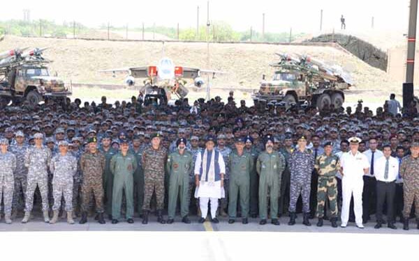 When missiles were dropped inside the enemy territory, the world heard the echoes of India’s valour and might: Defence Minister Rajnath Singh