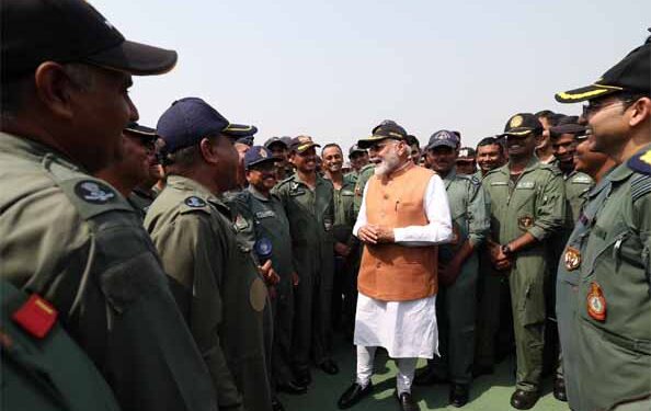 PM Modi interacts with soldiers in Adampur air base, bares Pak propaganda blitzkrieg