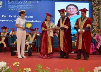 Pride of Gujarat: Maharashtra university confers Dr Priti Adani with second honorary Doctorate