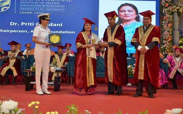 Pride of Gujarat: Maharashtra university confers Dr Priti Adani with second honorary Doctorate
