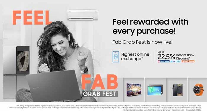 Beat the heat with Samsung’s Fab Grab Fest – huge discounts on gadgets & appliances!