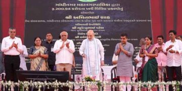 Amit Shah inaugurates and lays foundation stone of development works worth ₹708 cr in Gandhinagar