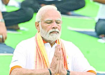 Yoga is the pause button humanity needs, to breathe, to balance, to become whole again: PM
